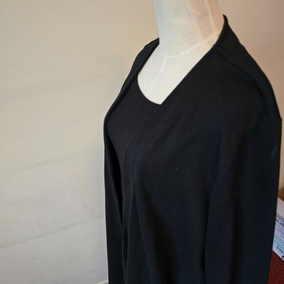 Weekenders Open Cardigan & Joe Fresh Long Sleeve Tunic, 2-Piece Set, Both Black - Picture 7 of 16